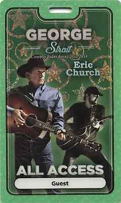 #ad George Strait Backstage Pass 2014 Eric Church All Access Green Variant $25.03
