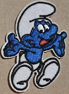 #ad The Smurfs Crazy Smurf embroidered Iron on patch $7.00