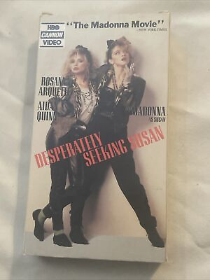 #ad RARE Desperately Seeking Susan VHS Tape 1985 Thorn EMI HBO Release Madonna $11.25