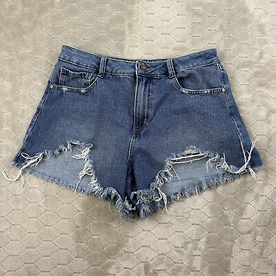 #ad Sincerely Jules Denim Cut Off Frayed Shorts 9 29 Sizing See Pics $12.00