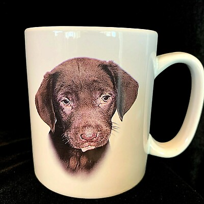 #ad Chocolate Labrador Retriever Puppy Dog Mug 14oz Large Comfortable Handle $14.00