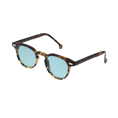 #ad Sunglasses Kyme Bob col 09 46 24 145 Yellow Brown Havana acquamarine Lens 100% A $143.11