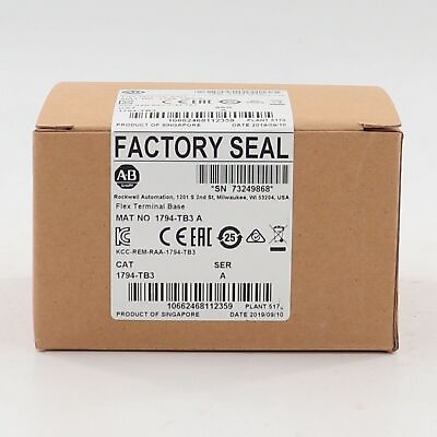 #ad New Factory Sealed 1794 TB3 A Flex Terminal Base Module 1794TB3 US $46.02