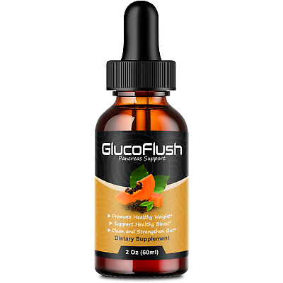 #ad Glucoflush Liquid Drops Healthy Blood Sugar Support Advanced Formula $26.95