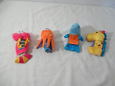 #ad Carters plush finger puppet lot sea ocean creatures dolphin octopus shrimp $8.99