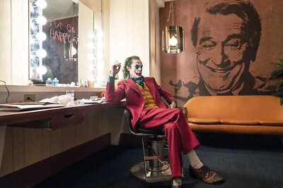 #ad Joaquin Phoenix as Arthur Fleck in the makeup room Joker 2019 Photo CL1244 $12.98