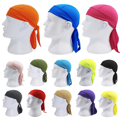 #ad Mens women Cooling Skull Cap Helmet Liner Sweat Wicking Beanie Cycling Hat Tail $0.99