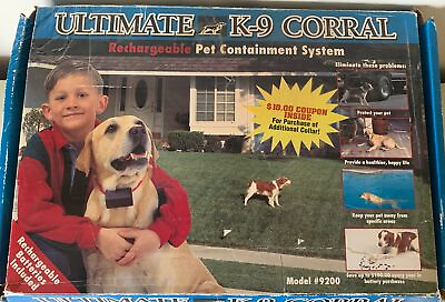 #ad Ultimate K 9 Corral Rechargeable Pet Containment System Model #9200 $33.00