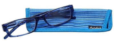 #ad Calabria 757 Reading Glassesamp;Case Tangerine Blueberry Strawberry CHOOSE POWER $12.71