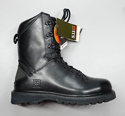 #ad 5.11 Men#x27;s Tactical Apex 8” Boots WP 170810 D30 Decell Combat Black Leather Sz 8 $53.79