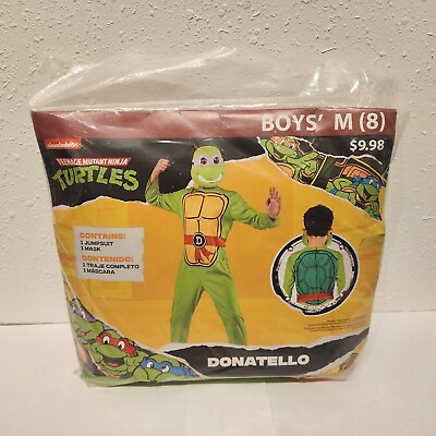 #ad NEW DONATELLO TMNT Teenage Mutant Ninja Turtle Halloween Costume M 8 $11.24