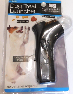 #ad DUKE#x27;S DOG TREAT LAUNCHER W SPRING ACTION TRIGGER NO BATTERIES NEEDED NEW $9.99