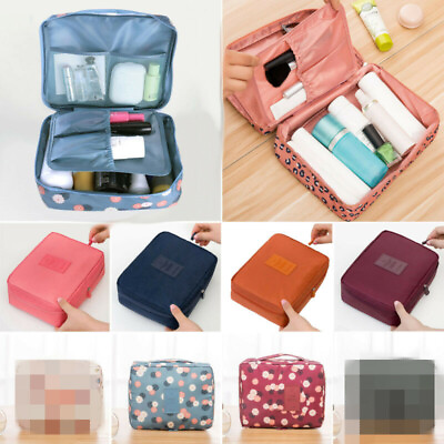 #ad Travel Cosmetic Makeup Bag Toiletry Case Hanging Pouch Wash Organizer Storage $3.69