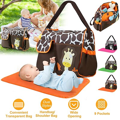 Maternity Mummy Nappy Diaper Bag Large Capacity Baby Bag Handbag Travel Backpack $15.59