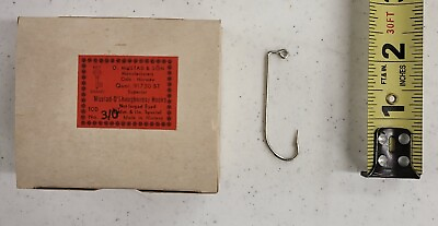 #ad Mustad O#x27;Shaughnessy Hooks Size 3 0 100 Count 1 Box New $5.00