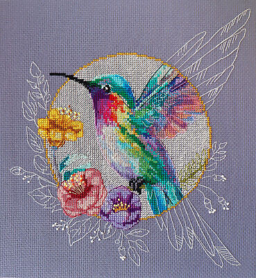 #ad DIY Cross stitch Embroidery Kit Bird of Paradise stitching needlepoint $28.99