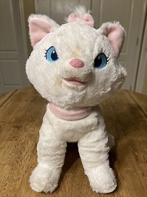 #ad Disney Store Marie Large Plush Aristocats White Cat Pink Bow 20quot; Tall $1.00