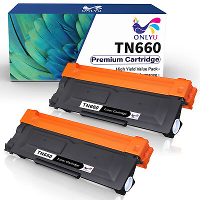 #ad 2 High Yield TN660 Toner Cartridge Compatible For Brother MFC L2740DW L2700DW $17.99