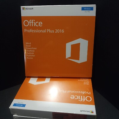 #ad Microsoft Office Professional Plus 2016 DVD and Key Card For 1Pc $49.99