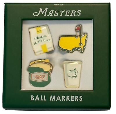 #ad 2024 Masters Set Of 4 CONCESSIONS Golf Ball Markers Set 4 Pack $43.95