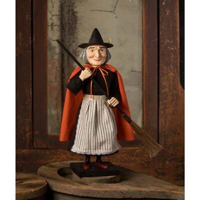 #ad Bethany Lowe Halloween Vintage Witch with Broom Container TD3155 $139.00