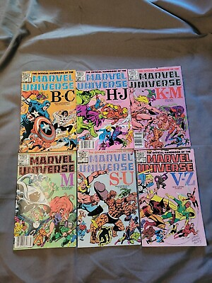 #ad The Official Handbook of the Marvel Universe #2 5 6 7 11 12 Vol 1 Marvel $12.00