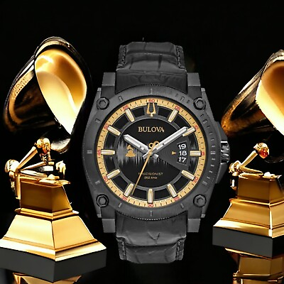 #ad Authentic Bulova Men#x27;s Precisionst Grammy#x27;s Special Edition Watch 98B293 $350.00