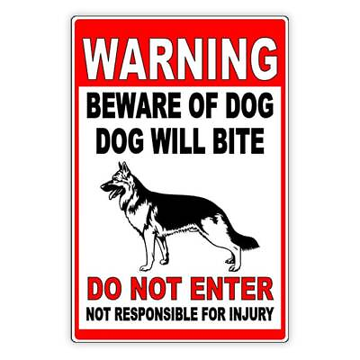 #ad Beware Of Dog Dog Will Bite Do Not Enter Sign Decal Security Beware Attack $34.32