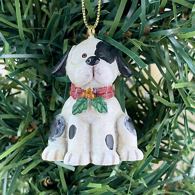 Russ Petco Dog Ornament Wags to Whiskers White Spots 737801 $13.59
