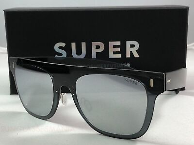 #ad #ad RetroSuperFuture Duo Lens Flat Top Silver 6F3 Sunglasses 55mm NIB $124.97