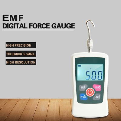#ad Digital Force Gauge 500N 50kg 110Lb 1760oz Portable Push Pull Force Meter NEW AU $72.99