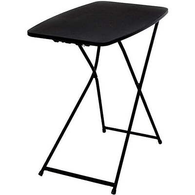 #ad 26quot; Adjustable Height Personal Folding Table Black $19.91