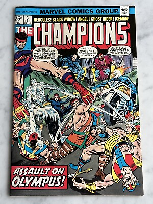 #ad Champions #3 VF 8.5 Buy 3 for Free Shipping Marvel 1976 AF $8.25