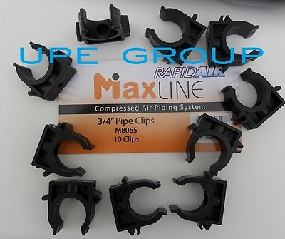 #ad Rapidair MAXLINE Compressed air 3 4quot; TUBING PIPING CLIPS 10 pack M8065 $22.94
