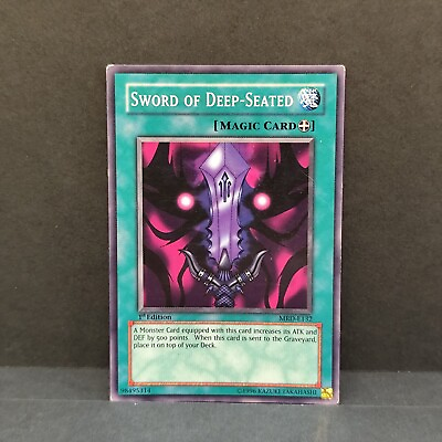 #ad YuGiOh Sword Of Deep Seated MRD E132 Unlimited 1st Edition Yugioh Spell Card GBP 2.90