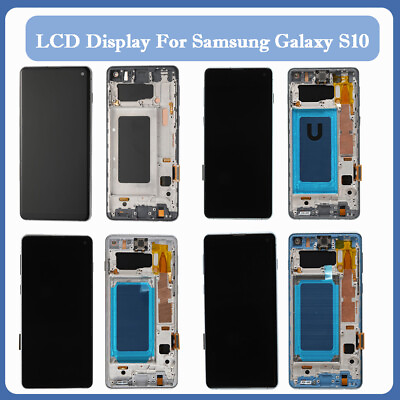 #ad For Samsung Galaxy S10 G973 LCD Display Touch Screen Digitizer Assembly W Frame $57.84