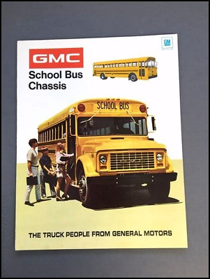 #ad 1972 GMC School Bus Chassis Vintage Sales Brochure Catalog $13.56
