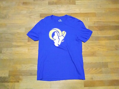 #ad Los Angeles Rams T Shirt Graphic Men Large Cotton Fanatics LA Rams $15.71