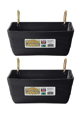 #ad 2 Pack Little Giant Fence Feeders with Clips 11 Inch Black $47.99