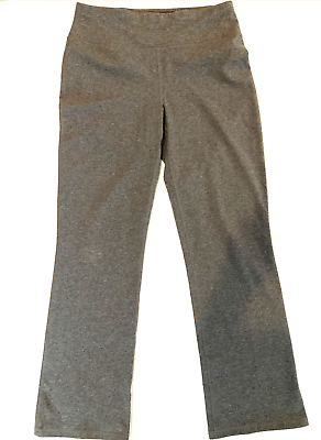 #ad Athletic Works Womens 8 10 Gray Athletic Sweat Pants Yoga Wide Leg Hidden Pocket $8.96