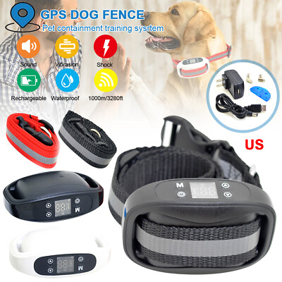 Wireless Electric Fence Safe Dog Containment System Wireless GPS 1 Collar Kit $61.74