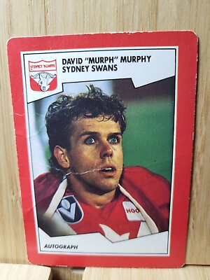#ad DAVID MURPHY🏆1989 Scanlens #79 SYDNEY Stimorol AFL Trading Card🏆 AU $4.50