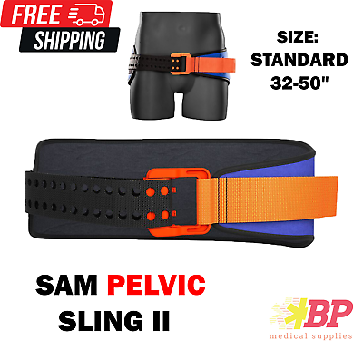 #ad SAM Pelvic Sling II Orange Blue Standard 32 50quot; PS301 OB EN $75.95