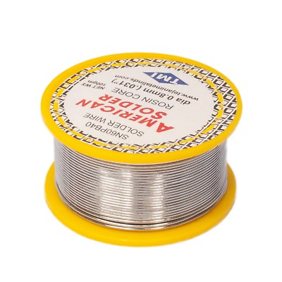 #ad 60 40 Tin Lead Flux 2.0% 0.8mm rosin flux solder wire Roll 100 gms $7.99