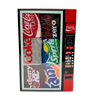 #ad Coca Cola Crew Socks Diet Cherry Coke Sprite Fanta Vending Machine Mens Womens $34.99