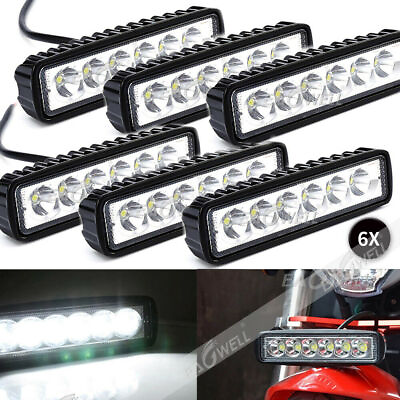 #ad 6X 6LED 800LM Bright Light Spot Work Bar Driving Fog Offroad Car Lamp For Truck $26.76