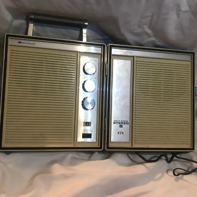 #ad Rare Vintage Portable 8 Track Player Solid State by Bradford Tested amp; Working $120.00