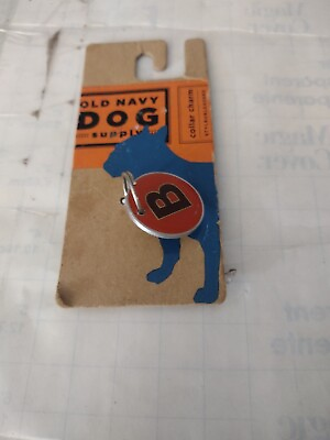 #ad Old Navy Brand Dog Supply Tag quot;Bquot; Collar Charm NEW $7.99