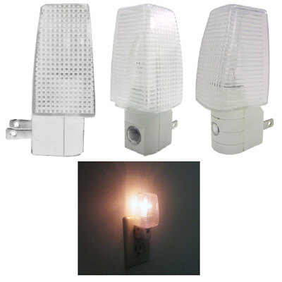 #ad 4 Night Light Energy Saving Automatic Sensor Wall Plug In Lite Nightlight Lamp $12.19