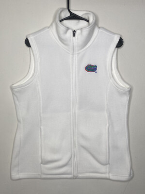 #ad KA for Her Florida Gators White Fleece Girls Vest Size Large 12 14 $14.99